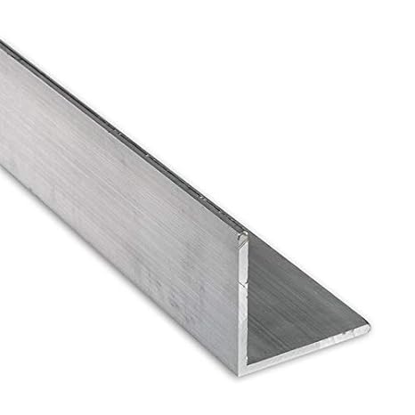 Aluminium Angle Profile Mill Finish 38.1mm x 38.1mm x 3.2mm (1.1/2" x 1.1/2" x 1/8")