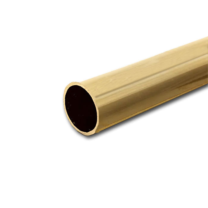 Mill Finish Brass Tube - 38.1mm Diameter x 1.6mm Wall Thickness (CZ108 Grade)