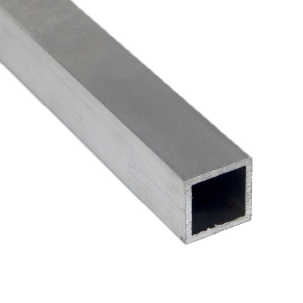 Aluminium Box Section Mill Finish 19mm x 19mm x 3.2mm (3/4" x 3/4" x 10swg)