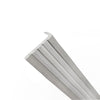 Aluminium Fluted Edgings & Nosings Aluminium Nosing Section Mill Finish 38.1mm x 3.2mm (1 1/2" x 1/8")