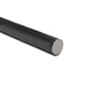 25mm Diameter Black Mild Steel Round Bar - S275JR Grade High Strength & Durability Excellent Weldability & Formability Ideal for Construction - Linear Metre