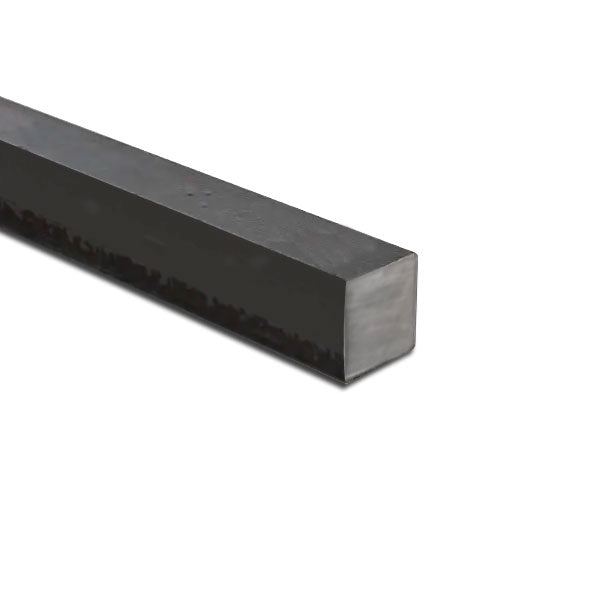 Black Mild Steel Square Mill Finish 25mm