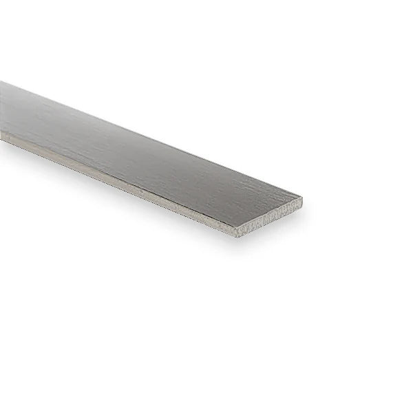 Aluminium Flat Bar Brushed Polished 38.1mm x 12.7mm (1.1/2" x 1/2")