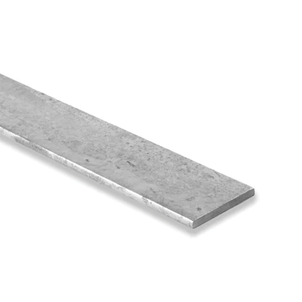 100mm x 6mm Galvanised Mild Steel Flat Bar, S275JR Grade, Excellent Formability, Good Corrosion Resistance, Ideal for Structural Use Linear Metre