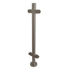 Welded Base Mid Post 42.4mm x 2.5mm 316S 980mm 680mm - Brushed Polished