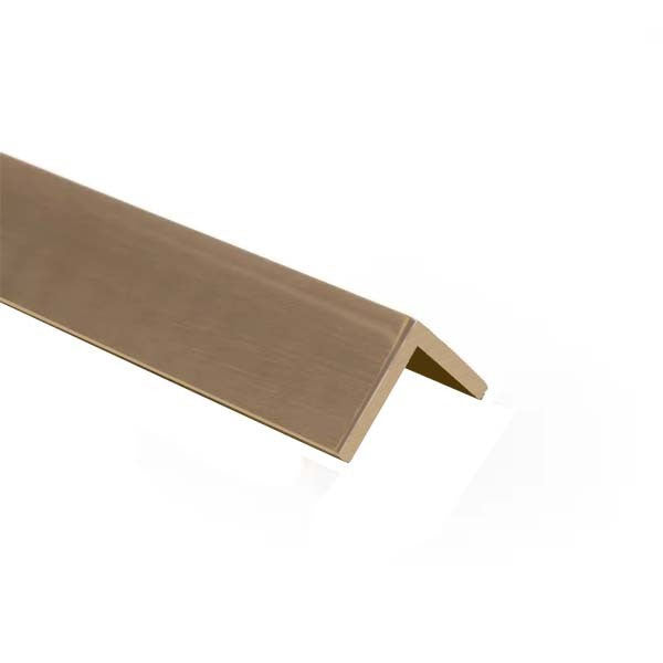 Brushed Polished Brass Angle 31.8mm x 31.8mm x 3.2mm (1.1/4" x 1.1/4" x 1/8")