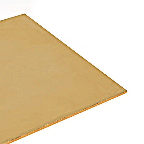 1.5mm Satin Polished Brass Sheet - CZ108 Grade, Excellent Formability, Brushed Finish